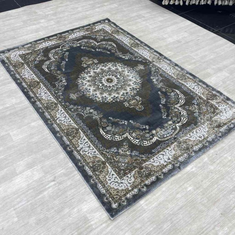 Almas Classic Turkish Carpet 10941A gray Color Size 150*220