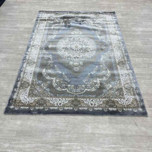 Almas Classic Turkish Carpet 10941A gray Color Size 150*220