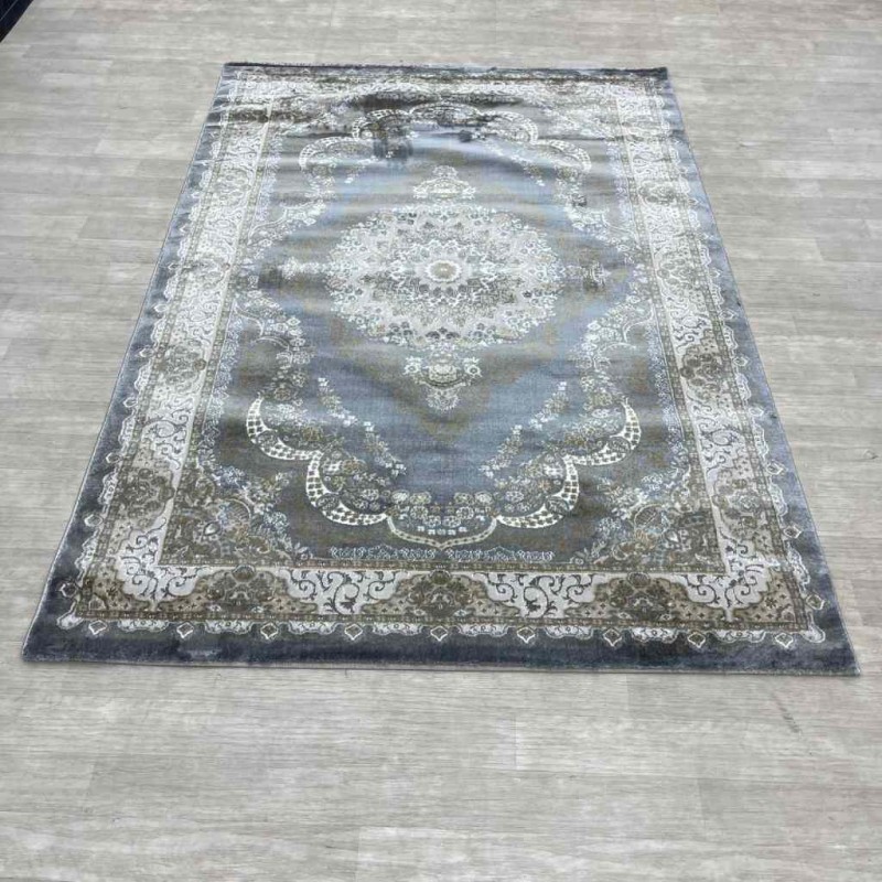 Almas Classic Turkish Carpet 10941A gray Color Size 150*220