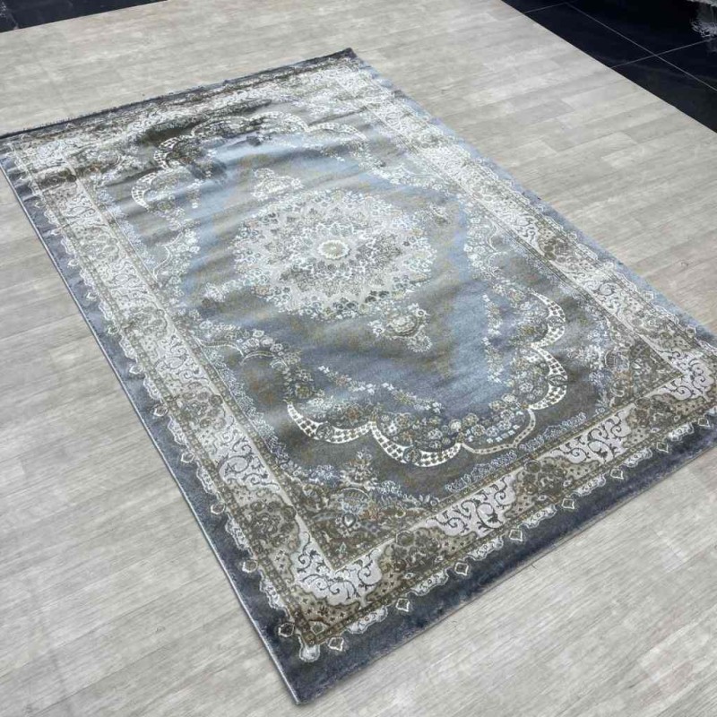 Almas Classic Turkish Carpet 10941A gray Color Size 150*220