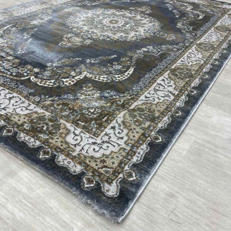 Almas Classic Turkish Carpet 10941A gray Color Size 150*220