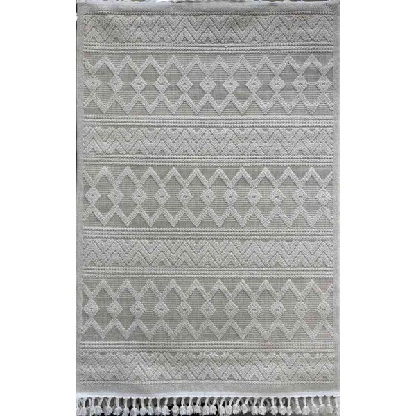 Asian Turkish Carpet 04165C White Size 50*80