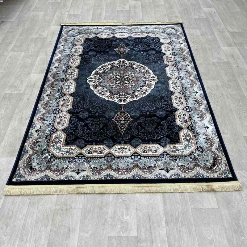 سجاد تركي كاشان 1019A كحلي مقاس 100*200