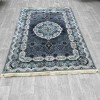 Turkish carpet Kashan 1019A gray size 250*350