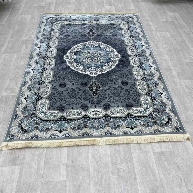 سجاد تركي كاشان 1019A رصاصي مقاس 50*80