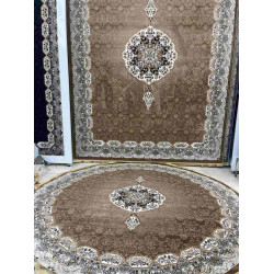 سجاد تركي كاشان دائري 1019A بيج مقاس 400*400