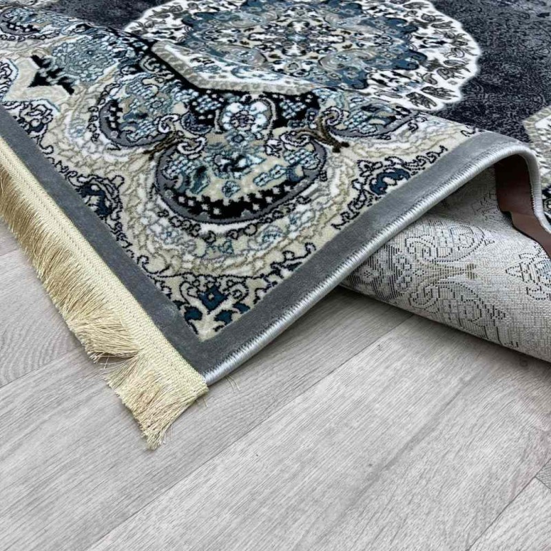سجاد تركي كاشان 1019A رصاصي مقاس 50*80