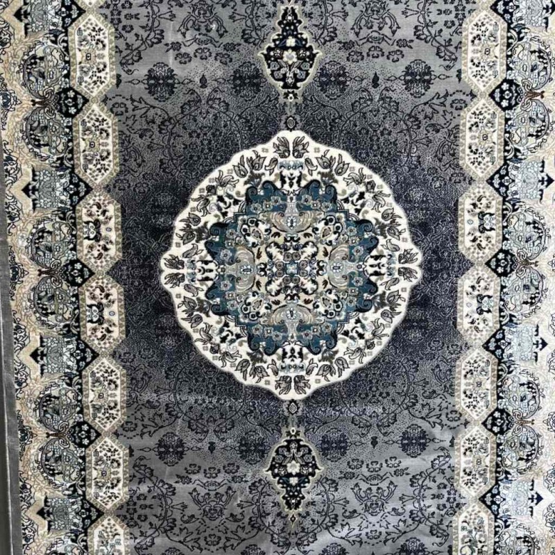 سجاد تركي كاشان 1019A رصاصي مقاس 50*80
