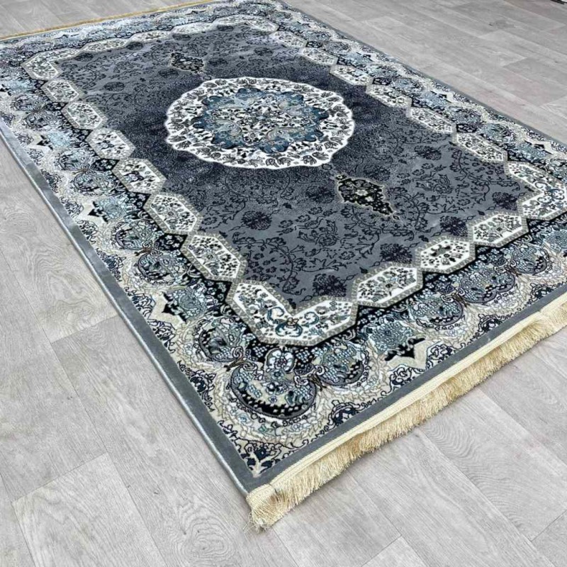 سجاد تركي كاشان 1019A رصاصي مقاس 50*80