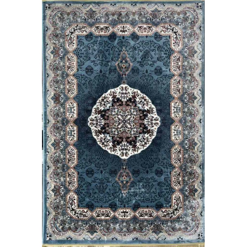 سجاد تركي كاشان 1019A سماوي مقاس 100*200