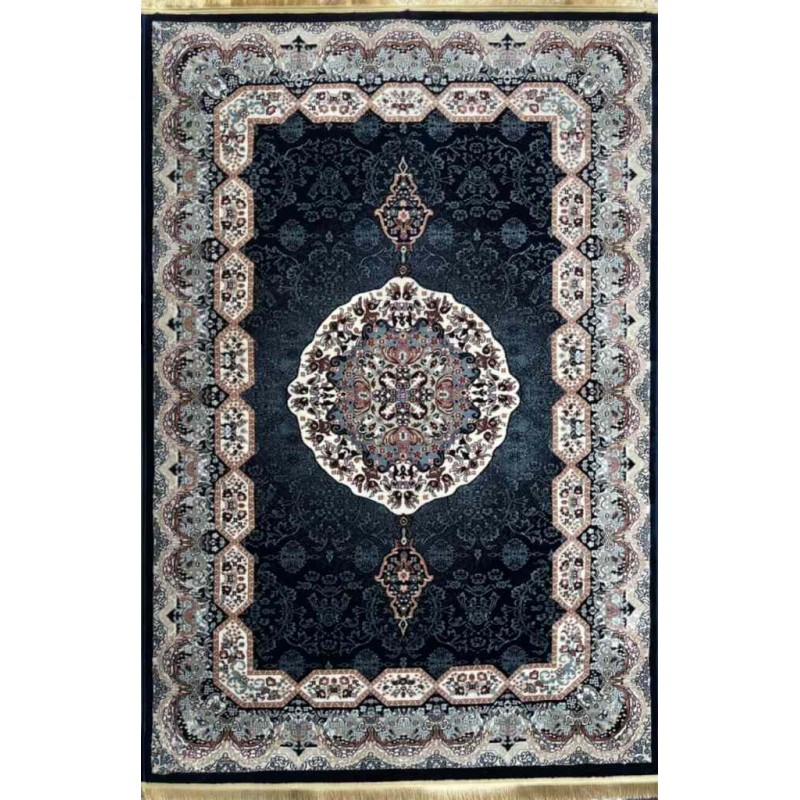 سجاد تركي كاشان 1019A كحلي مقاس 100*200