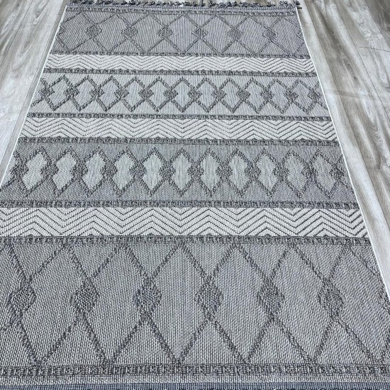 Bulgari Nordic Rugs 19409D Gray Beige Size 50*80