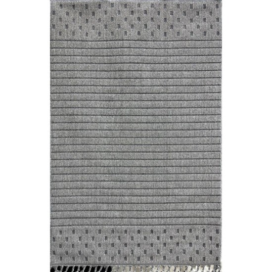 Bulgari Nordic Carpet 19527B Gray White Size 150*220