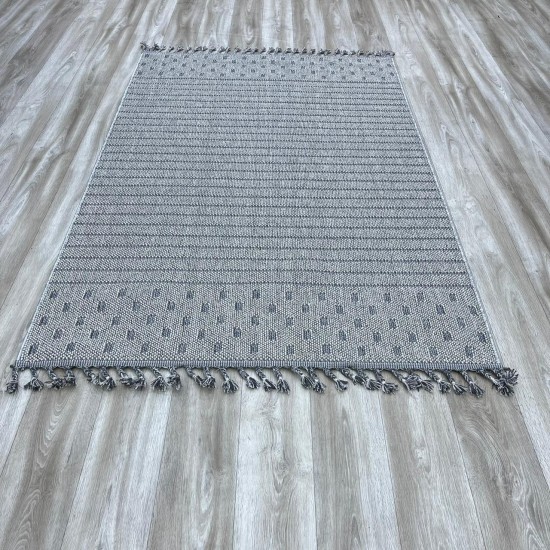 Bulgari Nordic Carpet 19527B Gray White Size 100*300