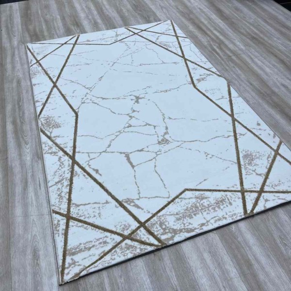 Turkish Aria carpet 3015A, cream, Vison, size 80*150