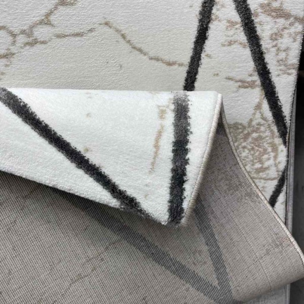 Turkish Aria carpet 3015A, cream gray, size 80*150