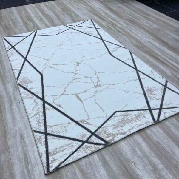 Turkish Aria carpet 3015A, cream gray, size 80*150