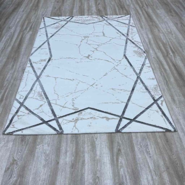 Turkish Aria carpet 3015A, cream gray, size 80*150