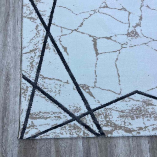Turkish Aria carpet 3015A, cream gray, size 80*150