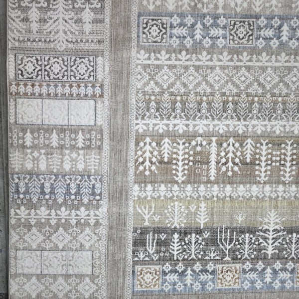 سجاد ارتلاين بوهيمي تركي 1906B فيزون بني مقاس 100*300