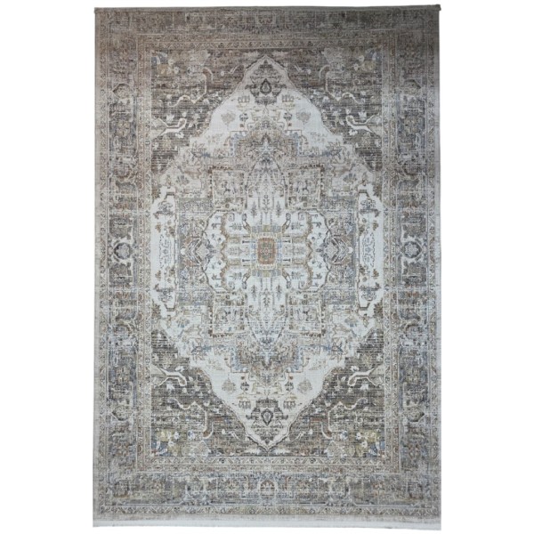 ARTLYNN Bohemian Turkish Carpet 1923A CREAM VIZON Size 100*200