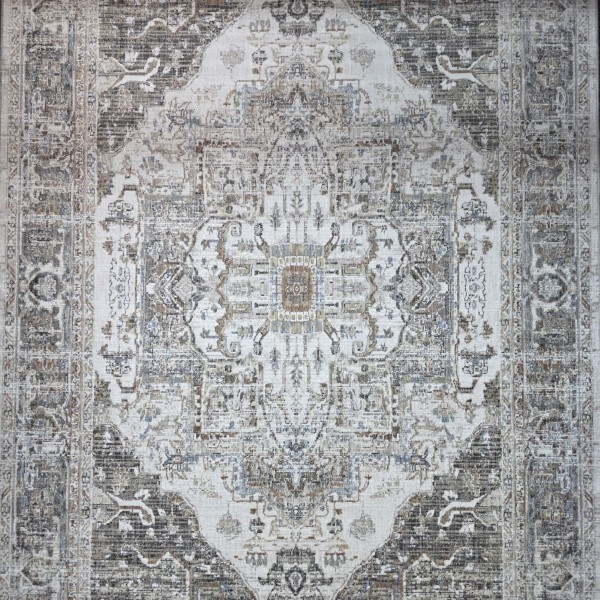 ARTLYNN Bohemian Turkish Carpet 1923A CREAM VIZON Size 100*200