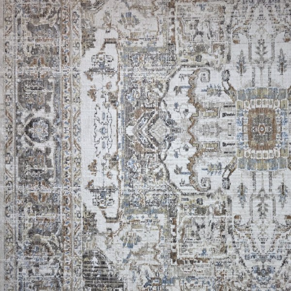 ARTLYNN Bohemian Turkish Carpet 1923A CREAM VIZON Size 100*200