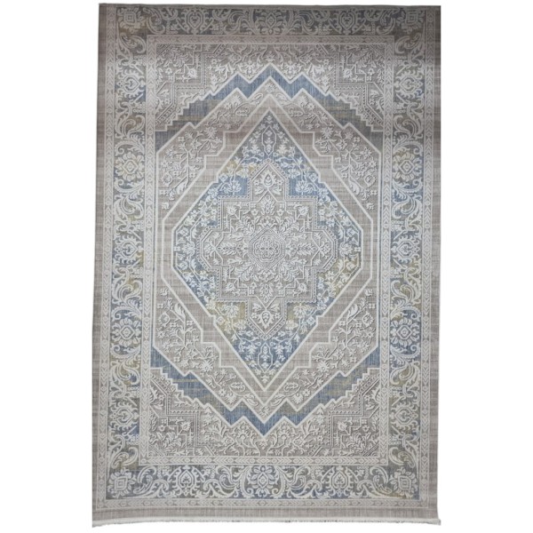 سجاد ارتلاين بوهيمي تركي A193C كريم سماوي مقاس 150*220