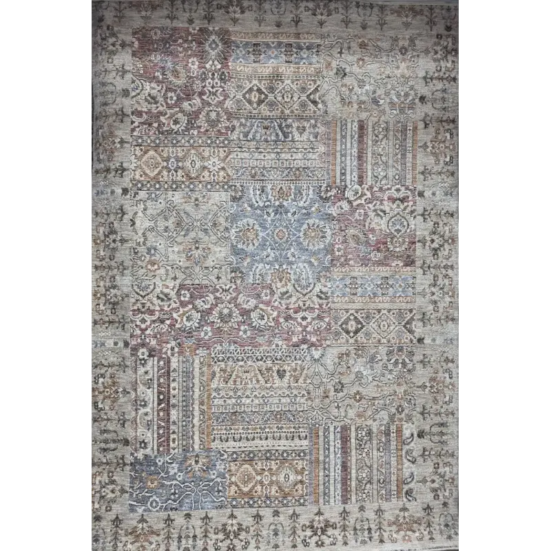 Turkish Bohemian Rug A509A brown yellow Size 50*80