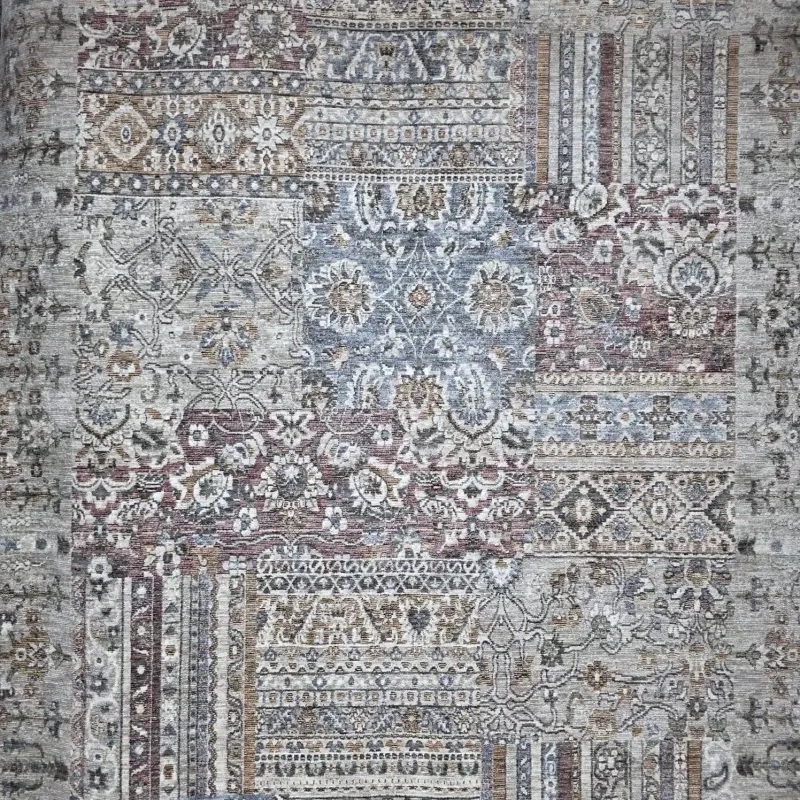 Turkish Bohemian Rug A509A brown yellow Size 50*80