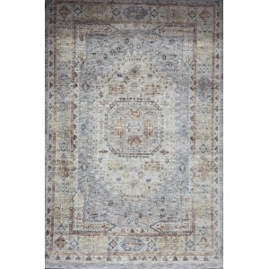 Turkish Bohemian Rug A640A ANTRASIT BEIGE Size 300*400