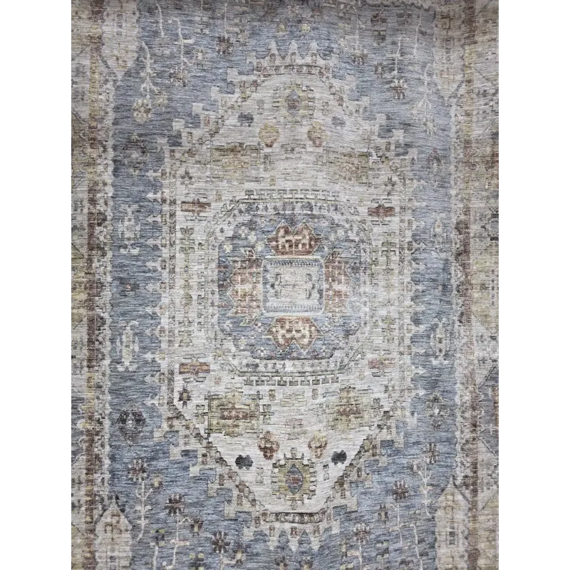 Turkish Bohemian Rug A640A ANTRASIT dark Size 50*80