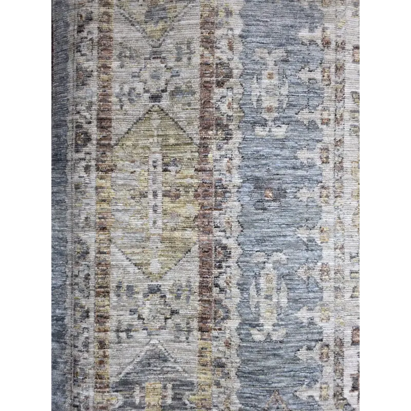 Turkish Bohemian Rug A640A ANTRASIT dark Size 50*80