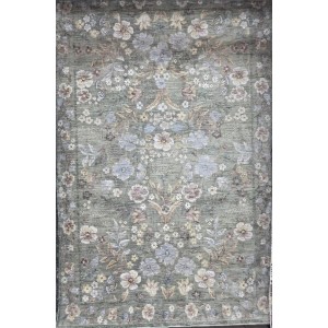 Turkish Bohemian Rug HERBALYNN A492A green Size 80*150