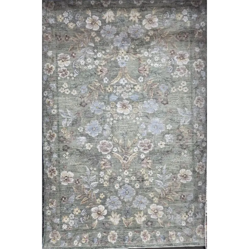 Turkish Bohemian Rug HERBALYNN A492A green Size 300*400