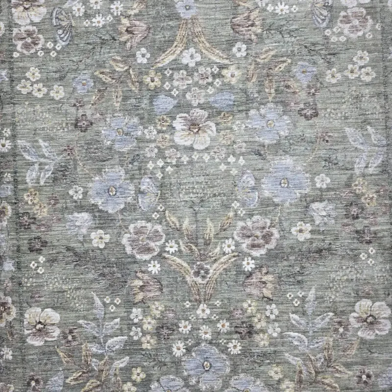 Turkish Bohemian Rug HERBALYNN A492A green Size 300*400