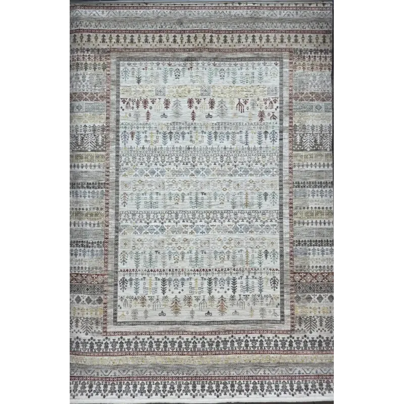 Turkish Bohemian Rug HERBALYNN A946A cream Size 50*80