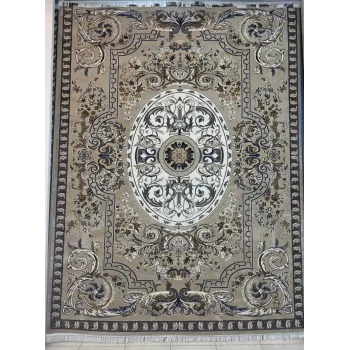 سجاد تركي شيراز A706C كلاسيك سميك ناعم بيج مقاس 400*800