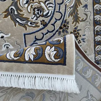 سجاد تركي شيراز A706C كلاسيك سميك ناعم بيج مقاس 400*800
