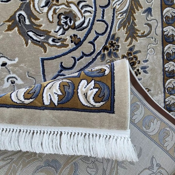 Shiraz A706C classic thick soft beige Turkish rug size 100*200