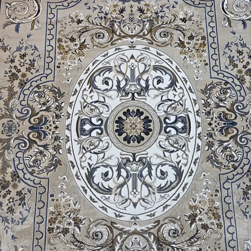 Shiraz A706C classic thick soft beige Turkish rug size 100*300