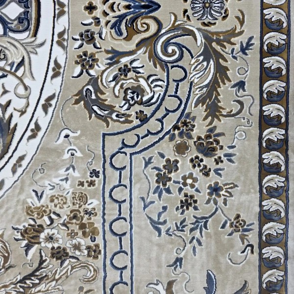 Shiraz A706C classic thick soft beige Turkish rug size 100*200