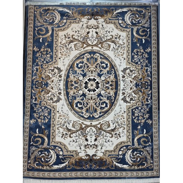 Shiraz A706C classic thick soft blue Turkish rug size 200*300