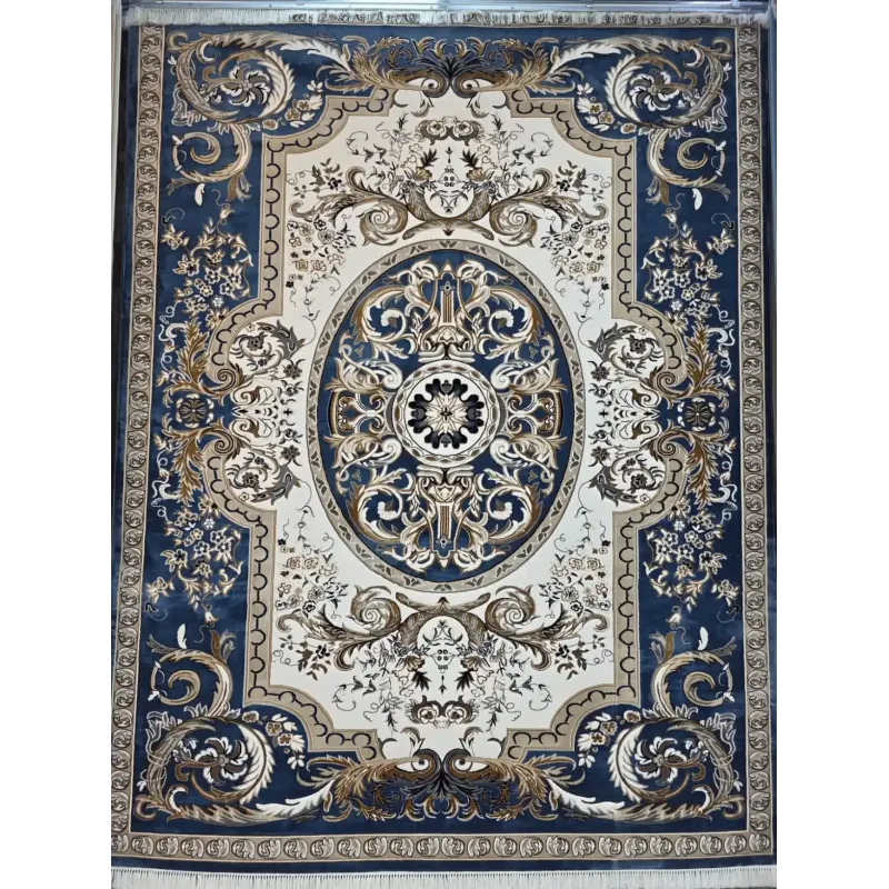 سجاد تركي شيراز A706C كلاسيك سميك ناعم سماوي مقاس 250*350