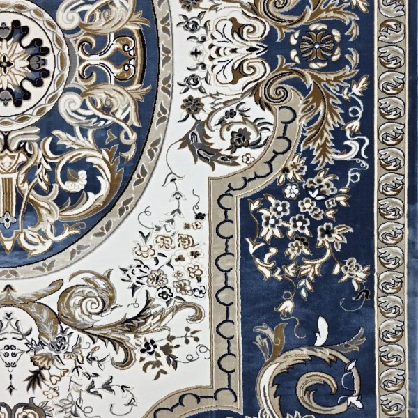 Shiraz A706C classic thick soft blue Turkish rug size 200*300