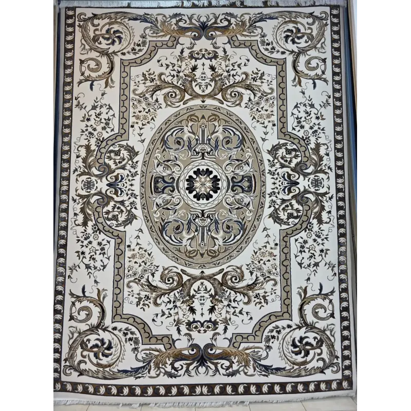 Shiraz A706C classic thick soft cream Turkish rug size 300*500