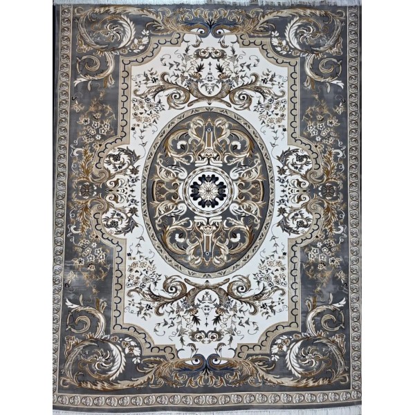 Shiraz A706C classic thick soft gray Turkish rug size 100*300