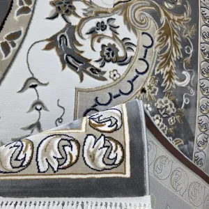 سجاد تركي شيراز A706C كلاسيك سميك ناعم رصاصي مقاس 400*800