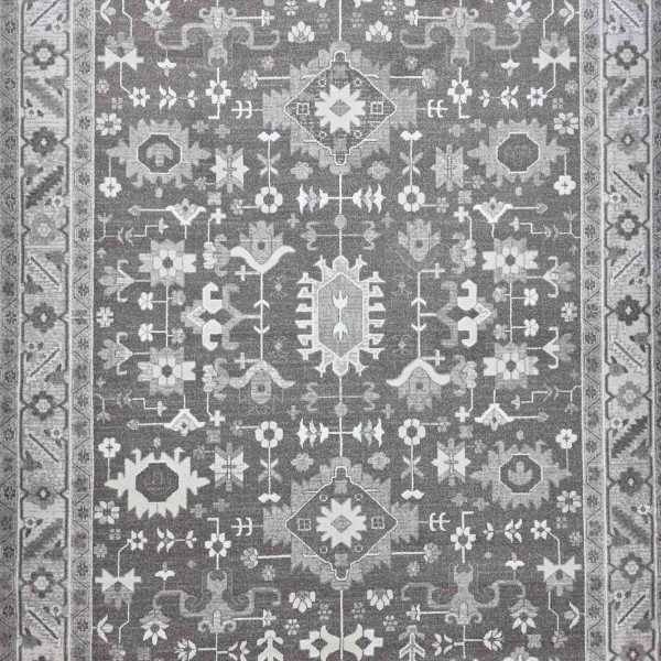 GRANADA Bohemian Turkish Carpet AH600 :VIZON CREAM 50x80 cm Small Mat