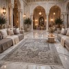 GRANADA Bohemian Turkish Carpet AH497 VIZON CREAM 100x300 cm Runner rug
